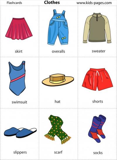angielski przedszkole - Flashcards ubrania2.jpg