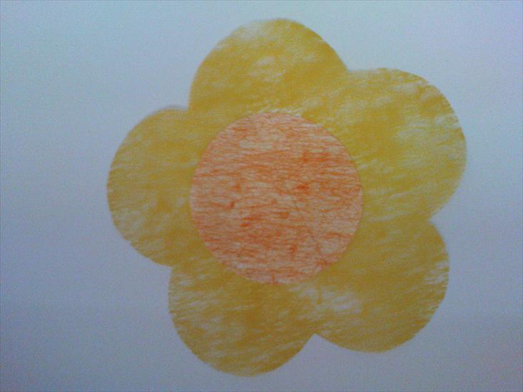 wiosna i Wielkanoc - kwiatek z flizeliny 04.JPG