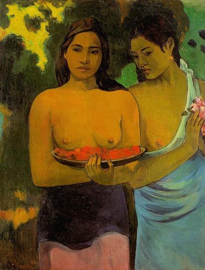 Lesbijki, Geje w sztuce. Galeria - Paul Gauguin_Two Tahitian women.jpg