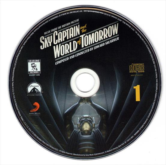 Sky Captain and the World of Tomorrow Music From The Motion Picture LLLCD 1335 2004 - Disc One.jpg