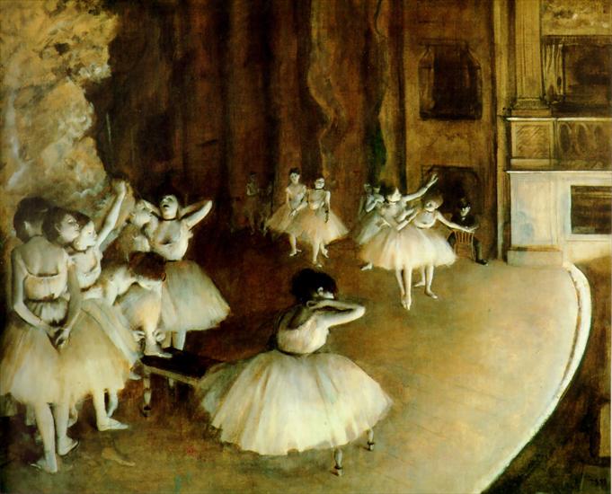 70 sławnych olejnych obrazów jesienny - Ballet_Rehearsal.jpg